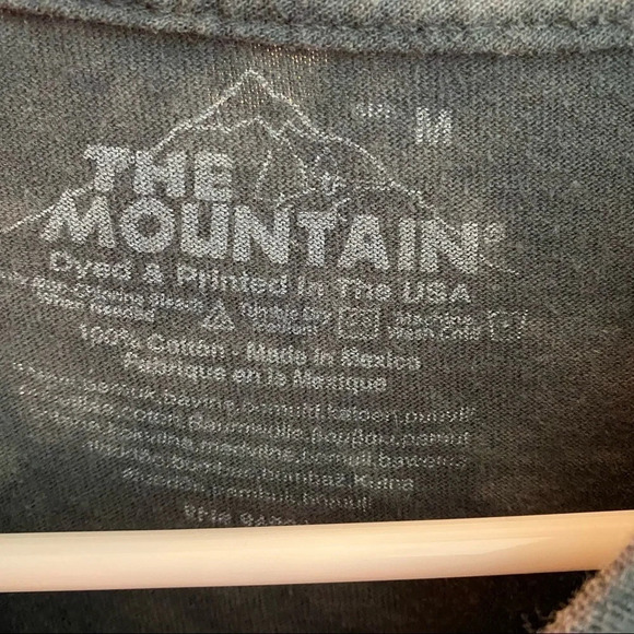 The Mountain Tshirt Medium Nevada Saloon Western Costume Print Tie Dye Tee Black - Picture 8 of 9